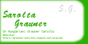 sarolta grauner business card